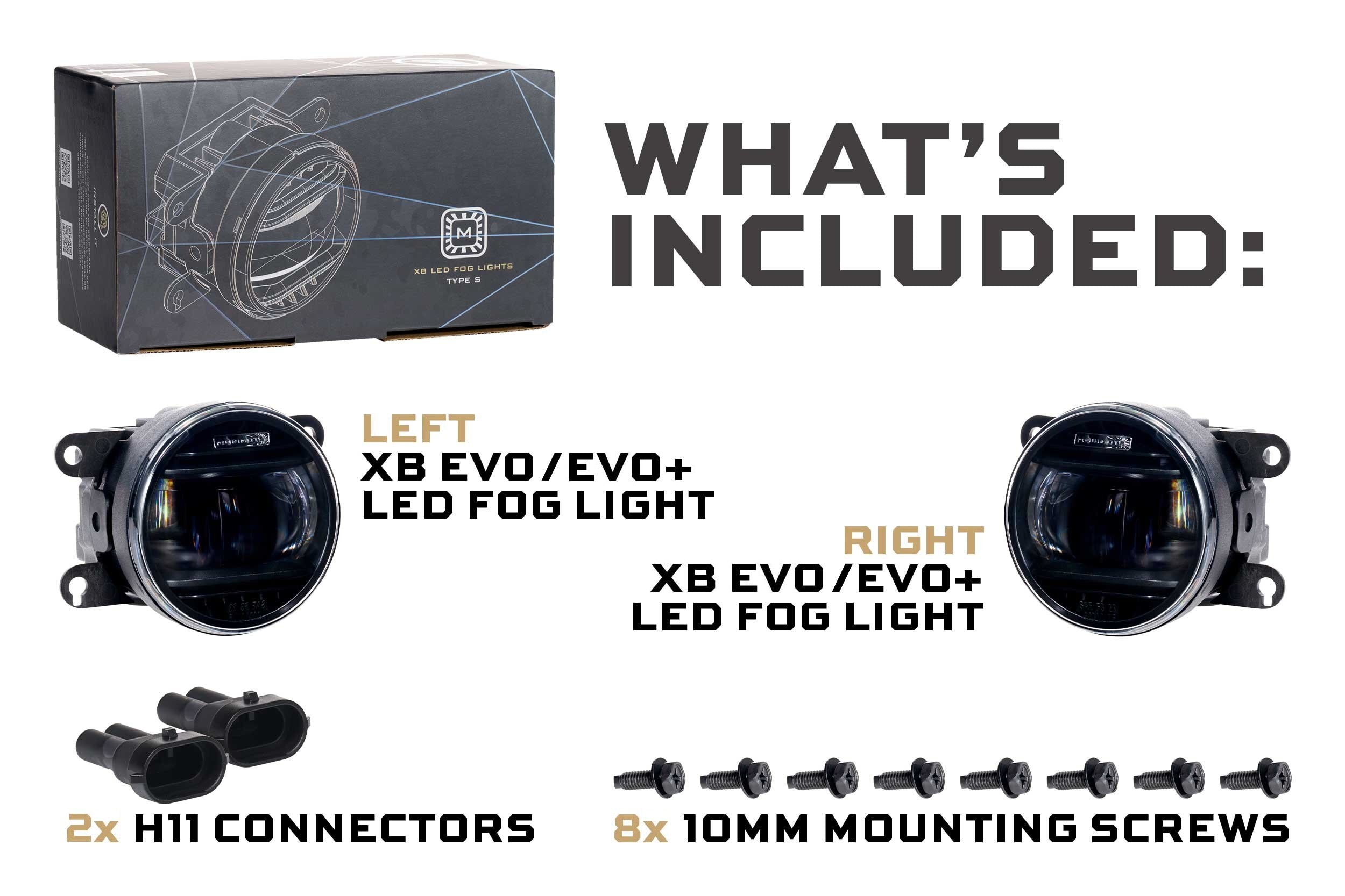 Morimoto Ford (3in Round) XB Evo+ LED Fog Lights