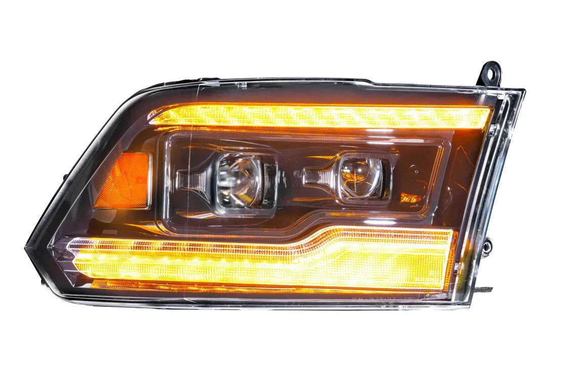 Amber LED headlight for 2019-2024 Ram Classic with bright dual projector design