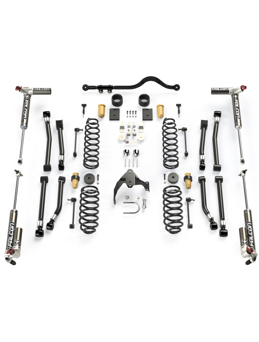 Falcon 3-inch Trail Select Performance suspension kit with 3.3 shocks for Jeep Wrangler JK