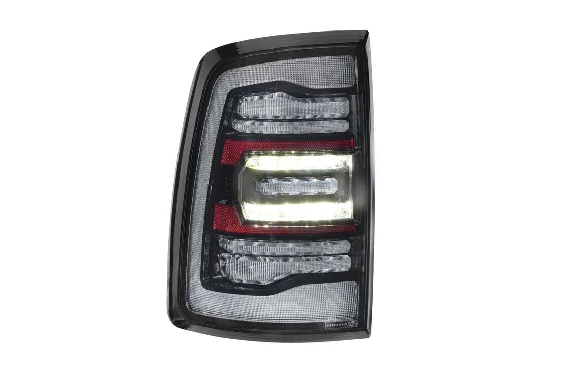 Morimoto Ram 1500 Classic (19-24) XB LED Tail Lights (Smoked or Red)