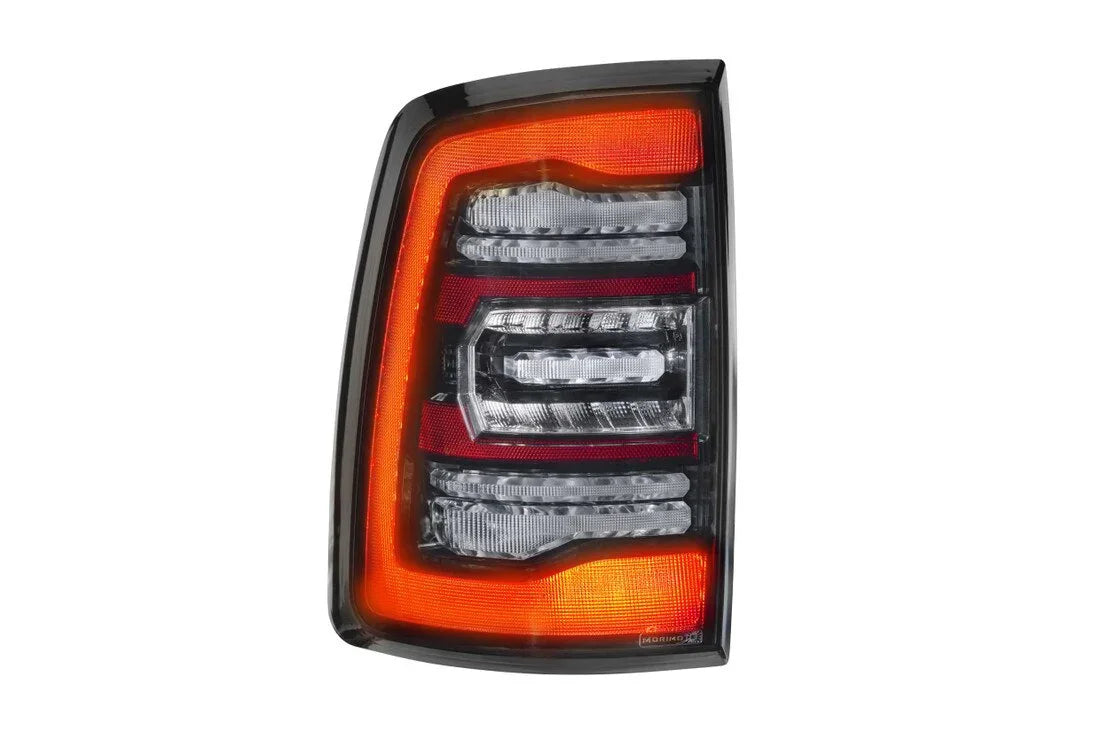 LED tail light for Dodge Ram Classic with clear and red lens, modern automotive accessory