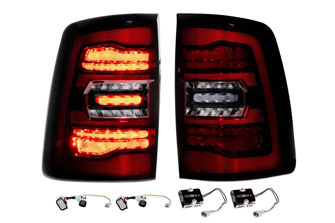 Morimoto Ram HD (2019+) XB LED Tail Lights (Smoked or Red)
