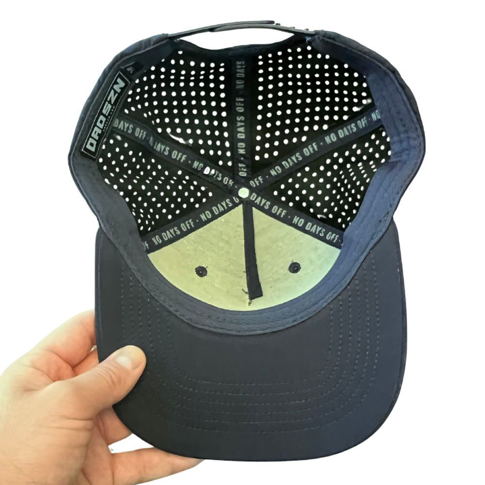 S&B blue performance snapback hat, universal fit