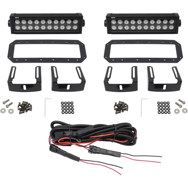 Westin HDX Flush Mount B-FORCE LED Light Kit, 10 in. (Set of 2)