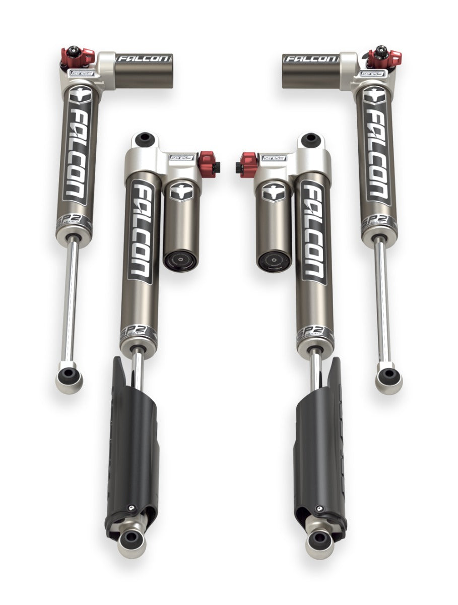 TeraFlex JT EcoDiesel: Falcon SP2 3.3 Fast Adjust Piggyback Shock Kit (3.5-4.5" Lift LT)