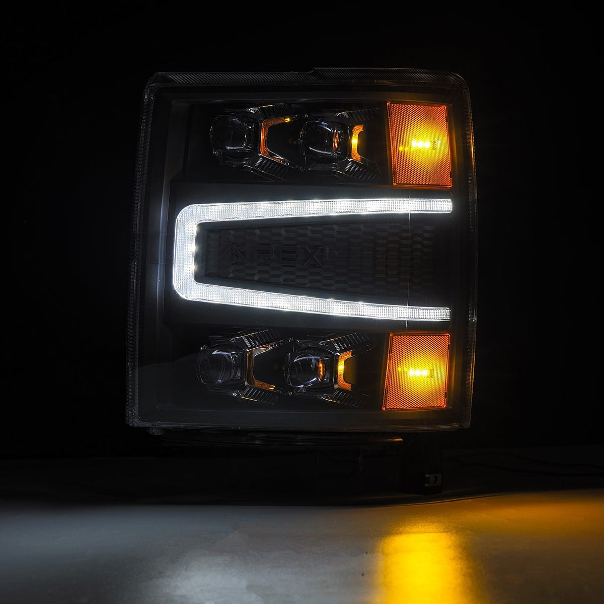 AlphaRex NOVA-Series LED Projector Headlights for Chevrolet Silverado 1500 - Black