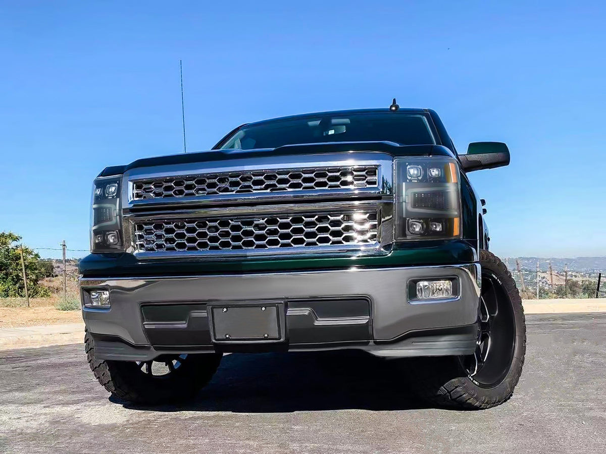 AlphaRex NOVA-Series LED Projector Headlights for Chevrolet Silverado 1500 - Chrome
