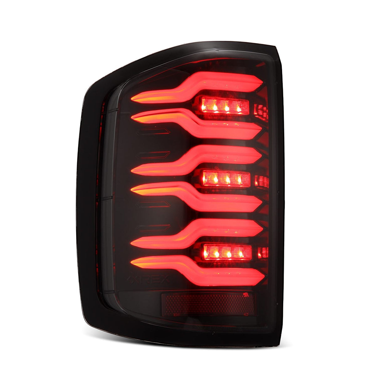 AlphaRex LUXX-Series LED Tail Lights for Chevrolet Silverado 1500 / Chevrolet Silverado HD 2500/3500 - Alpha-Black