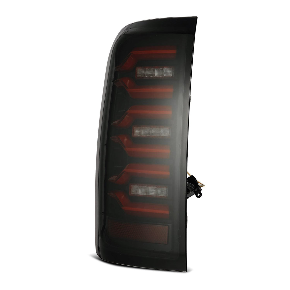 AlphaRex LUXX-Series LED Tail Lights for Chevrolet Silverado 1500 / Chevrolet Silverado HD 2500/3500 - Black Red