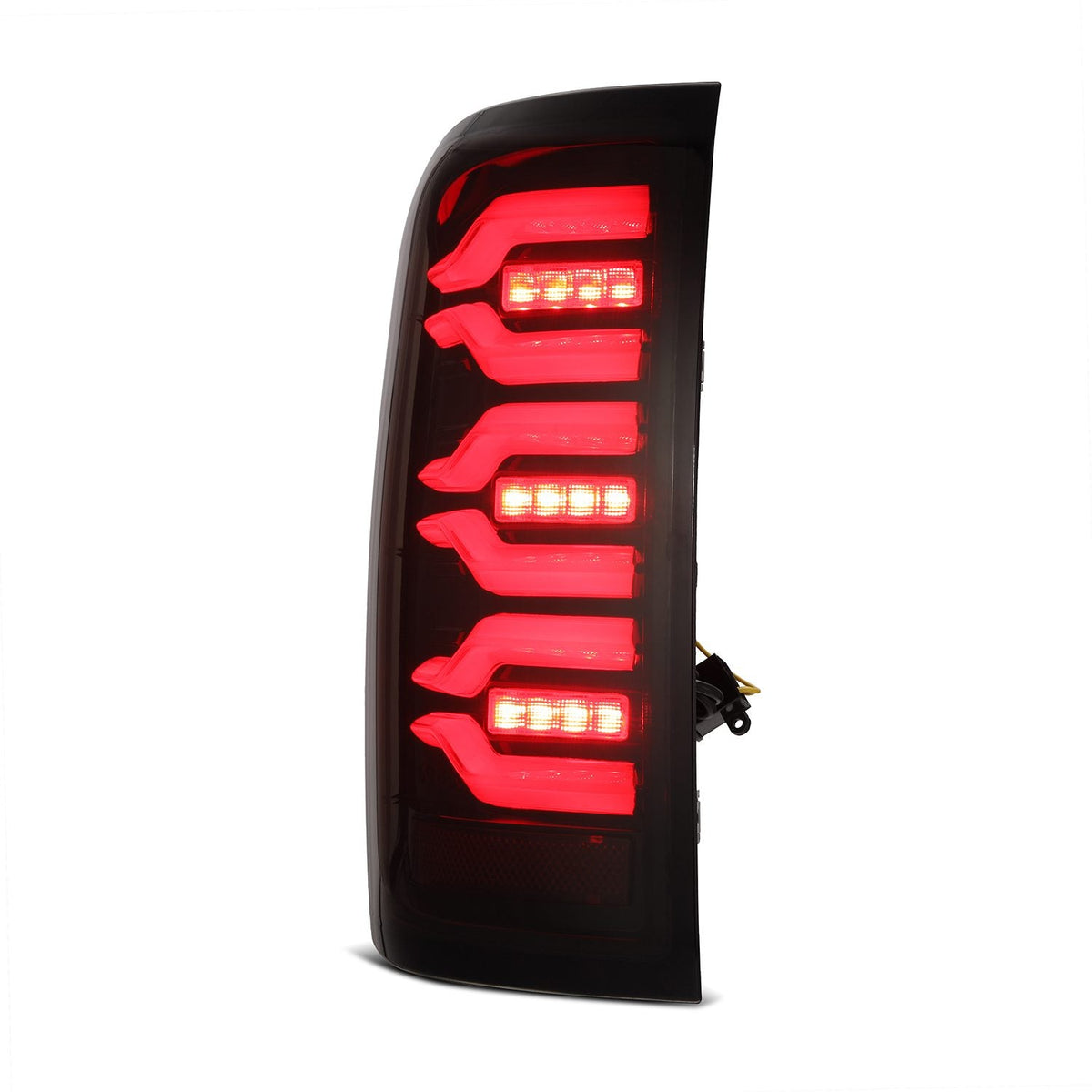 AlphaRex LUXX-Series LED Tail Lights for Chevrolet Silverado 1500 / Chevrolet Silverado HD 2500/3500 - Black Red