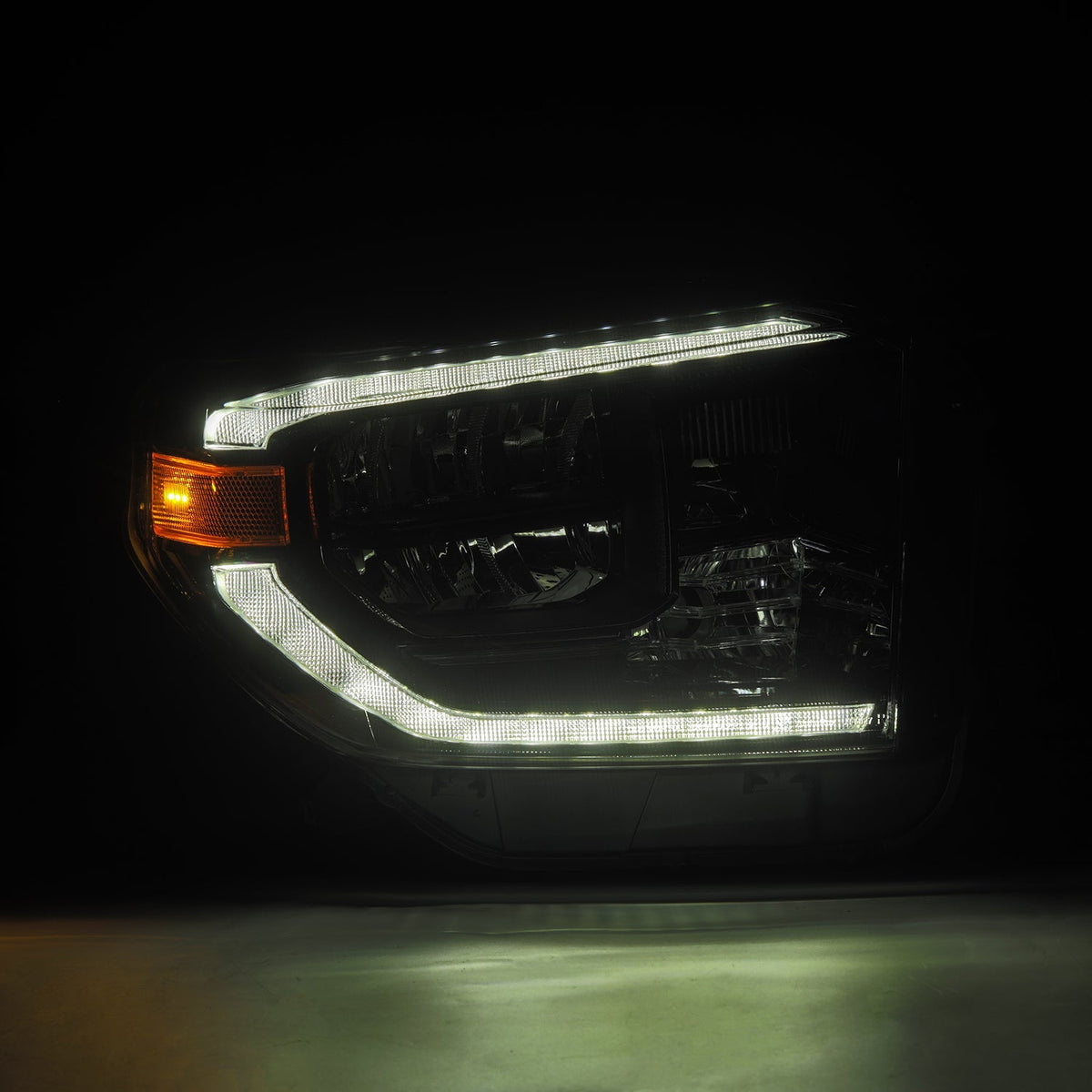AlphaRex MK II LUXX-Series LED Crystal Headlights for Toyota Tundra - Alpha-Black