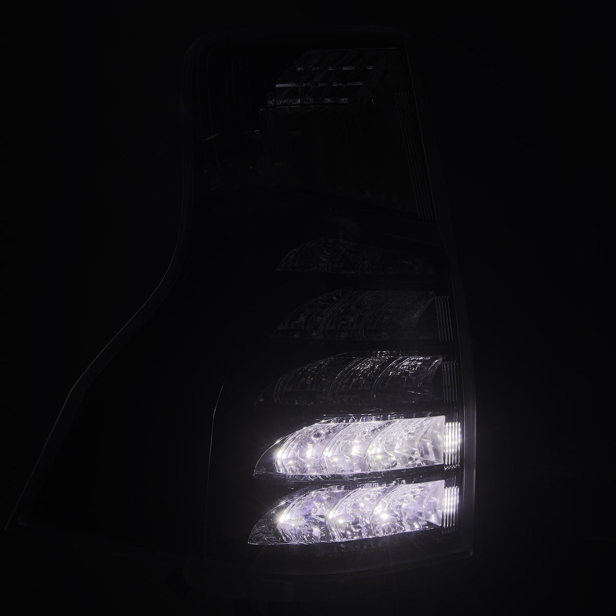 AlphaRex PRO-Series LED Tail Lights for Lexus GX 460 - Black Clear