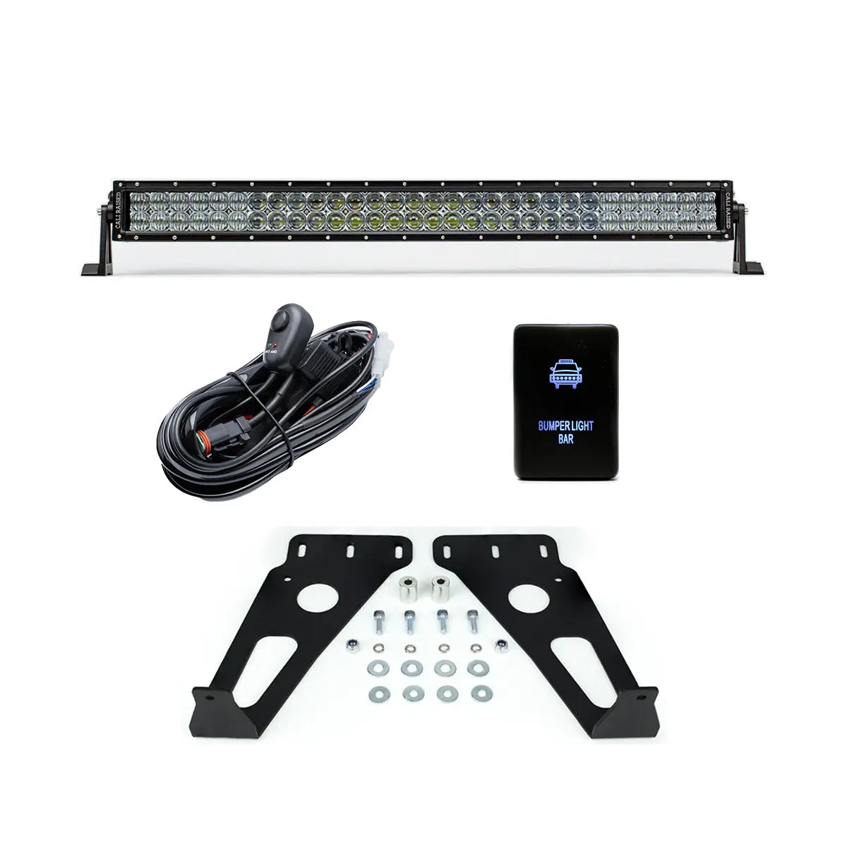 Cali Raised LED 32 inch hidden grille light bar kit for 2014-2024 Toyota 4Runner
