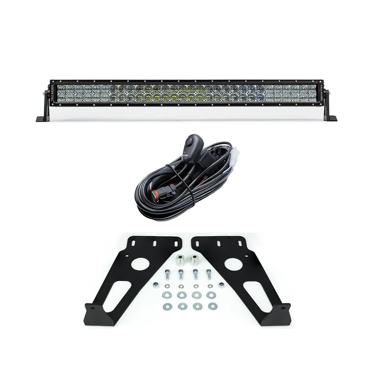 Cali Raised LED 32 inch hidden grille light bar kit for 2014-2024 Toyota 4Runner