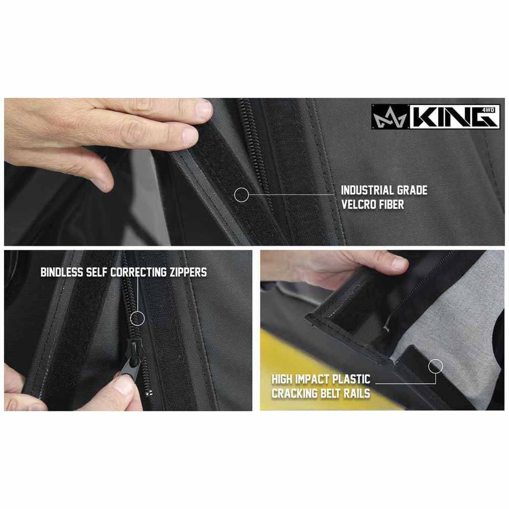King 4WD replacement soft top in Black Diamond for Jeep Wrangler Unlimited JK 4 door - view 5