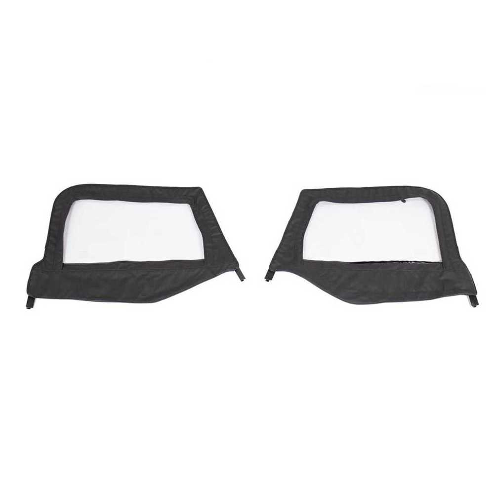 King 4WD replacement upper door skins in Black Diamond for Jeep Wrangler TJ