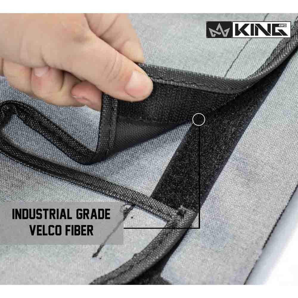 King 4WD replacement upper door skins in Black Diamond for Jeep Wrangler TJ - view 7