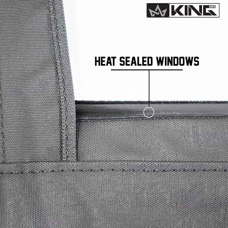 King 4WD replacement upper door skins in Black Diamond for Jeep Wrangler TJ - view 9