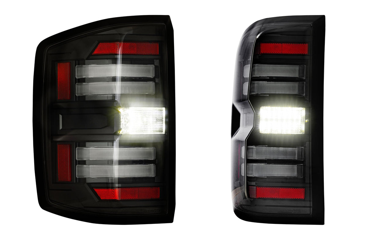 Morimoto smoked XB LED tail lights for 2015-2019 GMC Sierra 3500HD Dually