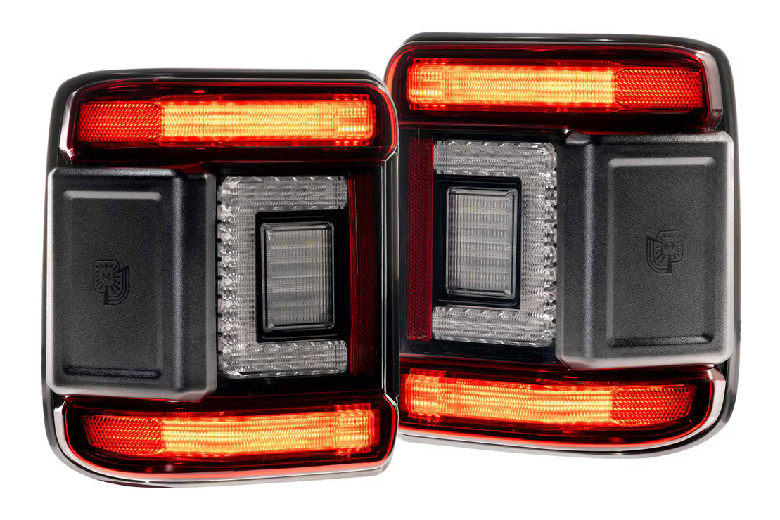 Morimoto Jeep Wrangler JL (2018+) XB LED Low Profile Tail Lights (Smoked or Red)