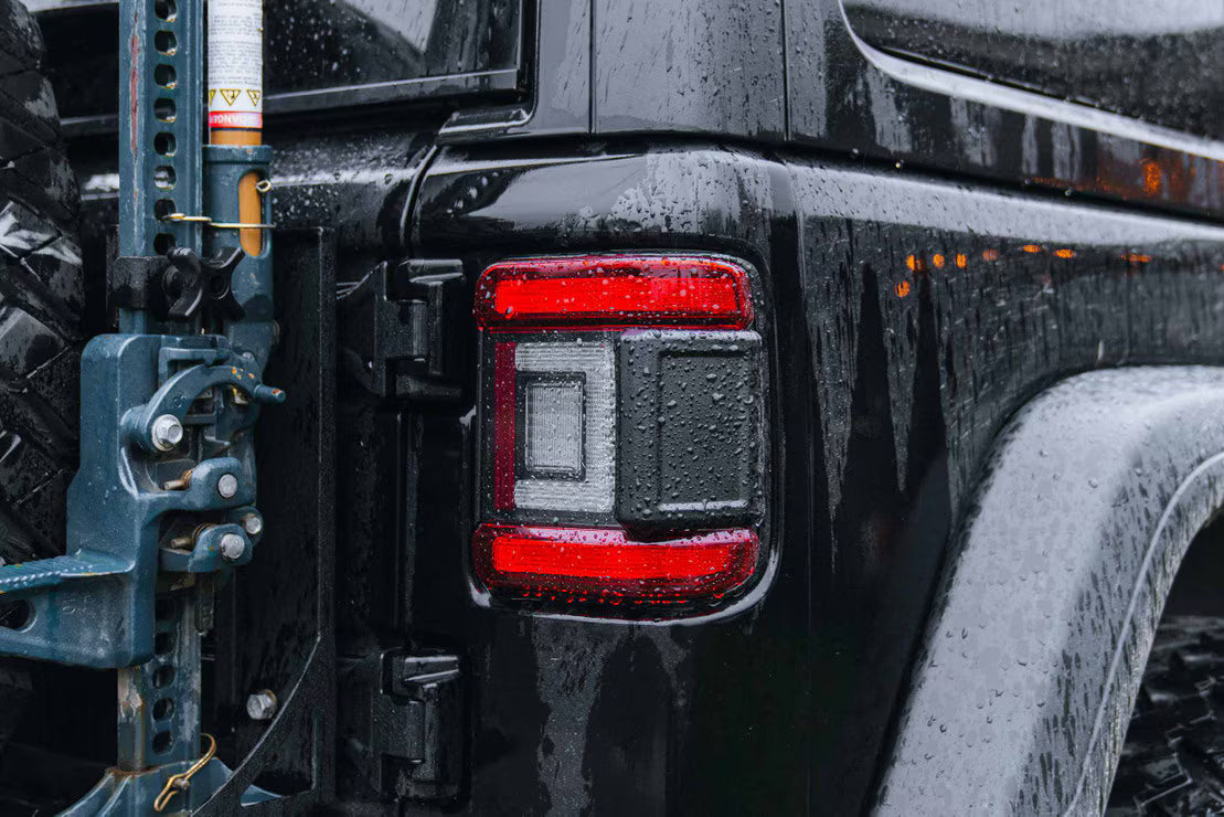 Morimoto Jeep Wrangler JL (2018+) XB LED Low Profile Tail Lights (Smoked or Red)