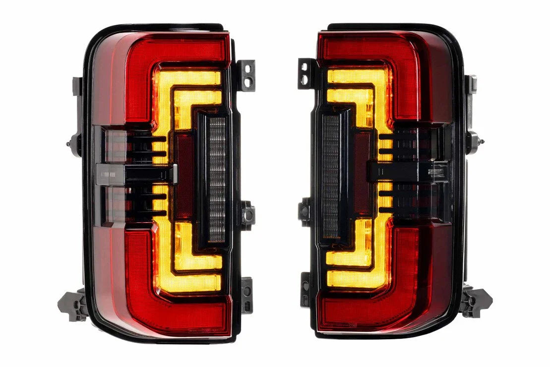 Pair of red smoked LED taillights for 2021 and newer Ford Bronco