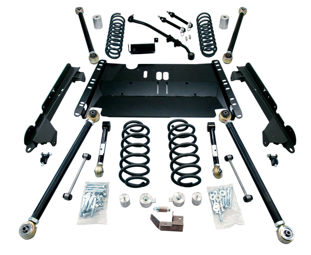 TeraFlex 4" Enduro LCG long arm suspension system, no shocks for Jeep Wrangler Unlimited LJ 2004-2006
