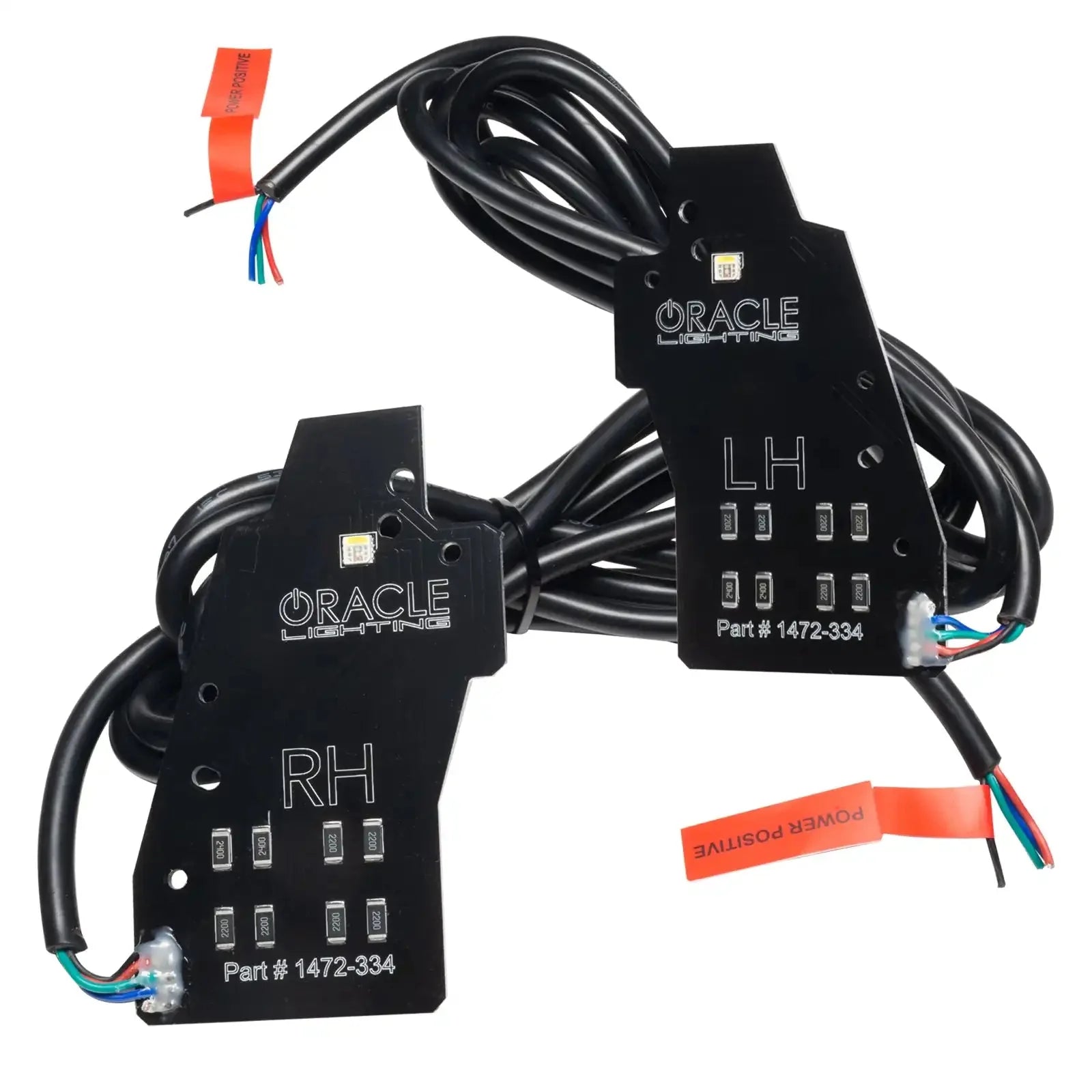 Oracle Lighting LED wiring harness kit for vehicle headlights, left and right side parts