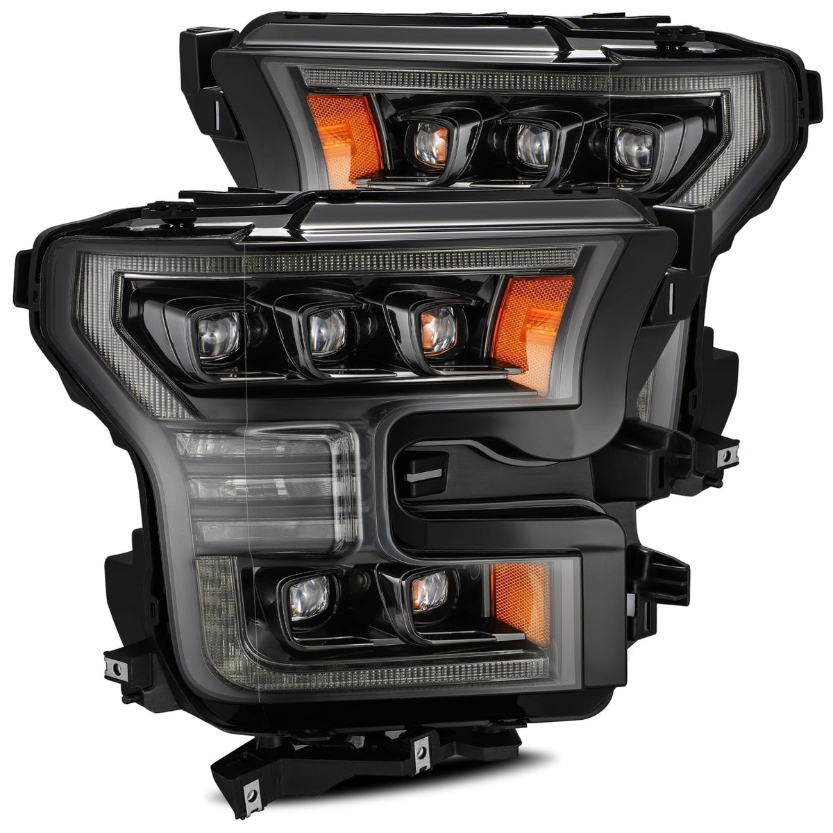 AlphaRex NOVA-Series LED Projector Headlights for Ford F-150 / Ford F-150 Raptor - Alpha-Black