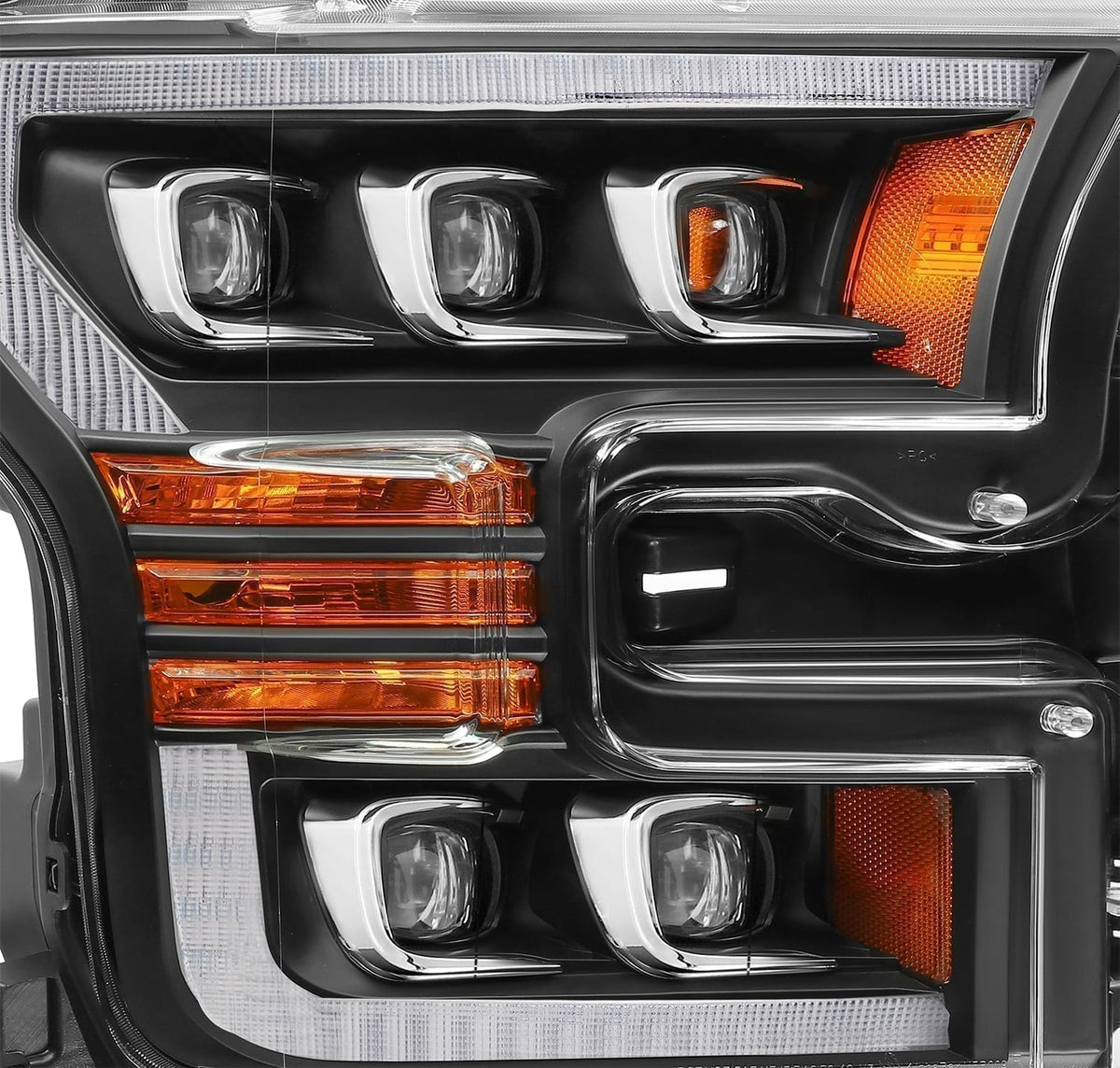 AlphaRex NOVA-Series LED Projector Headlights for Ford F-150 / Ford F-150 Raptor - Black