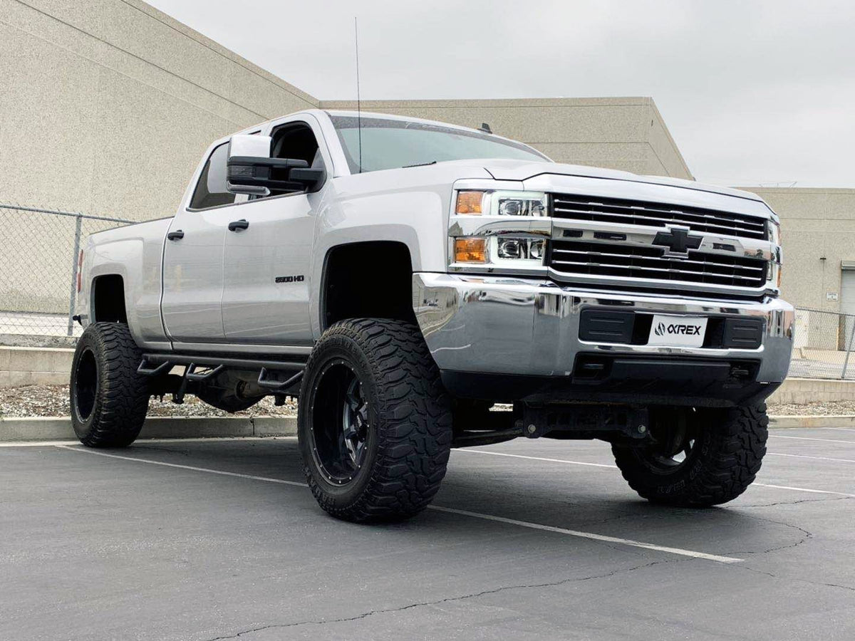 AlphaRex PRO-Series Halogen Projector Headlights for Chevrolet Silverado HD 2500/3500 - Jet Black
