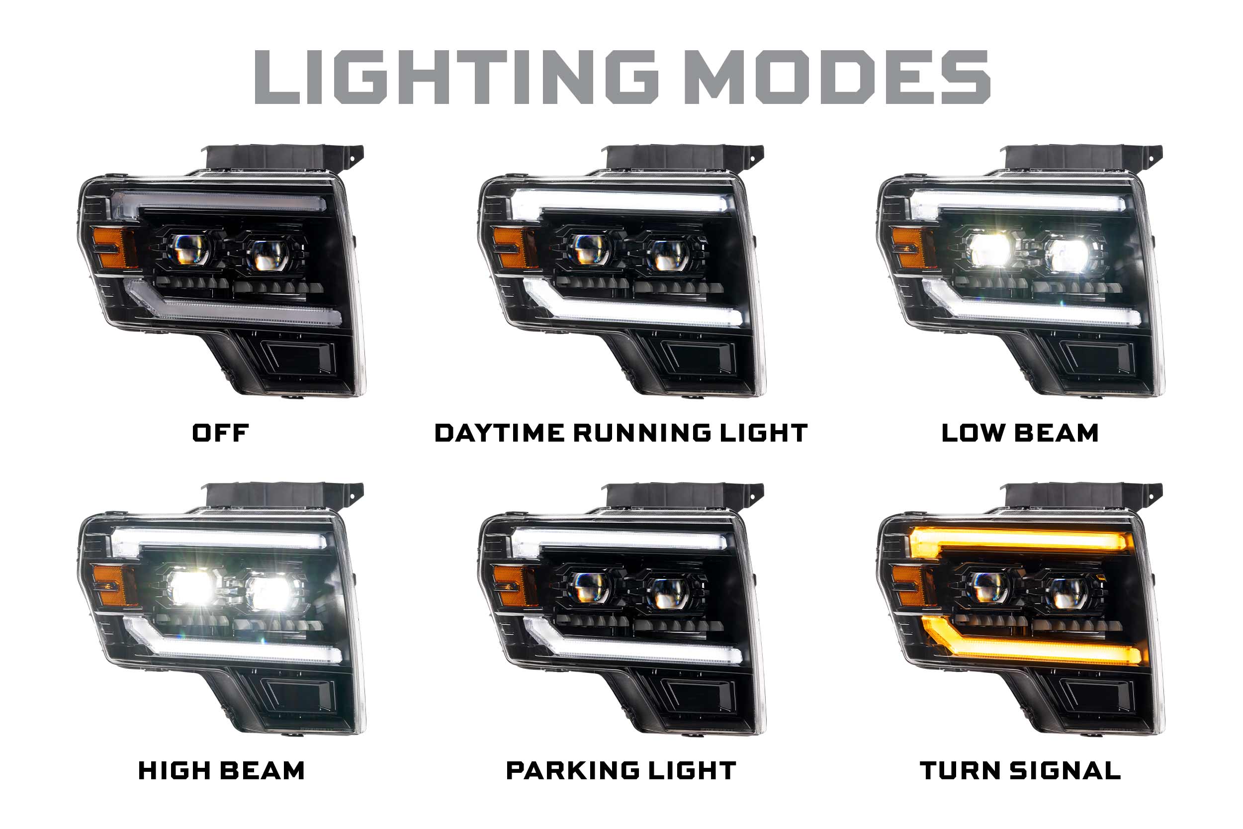Morimoto Ford F-150 (09-14) XB Evo Hybrid LED Headlights