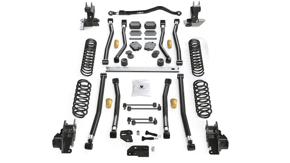 TeraFlex JL 2dr: 4.5" Alpine CT4 Long Arm Suspension System - No Shock Absorbers