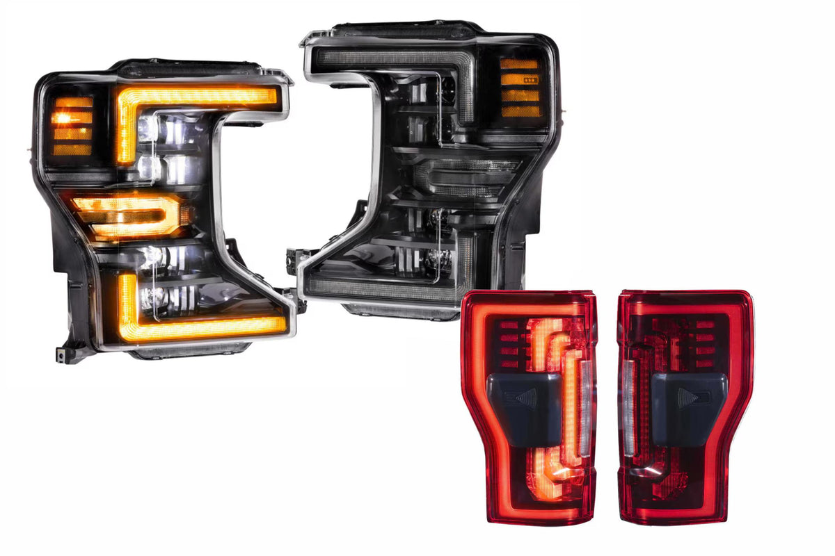20-22 Ford Super Duty Amber DRL Heads and Red Tails