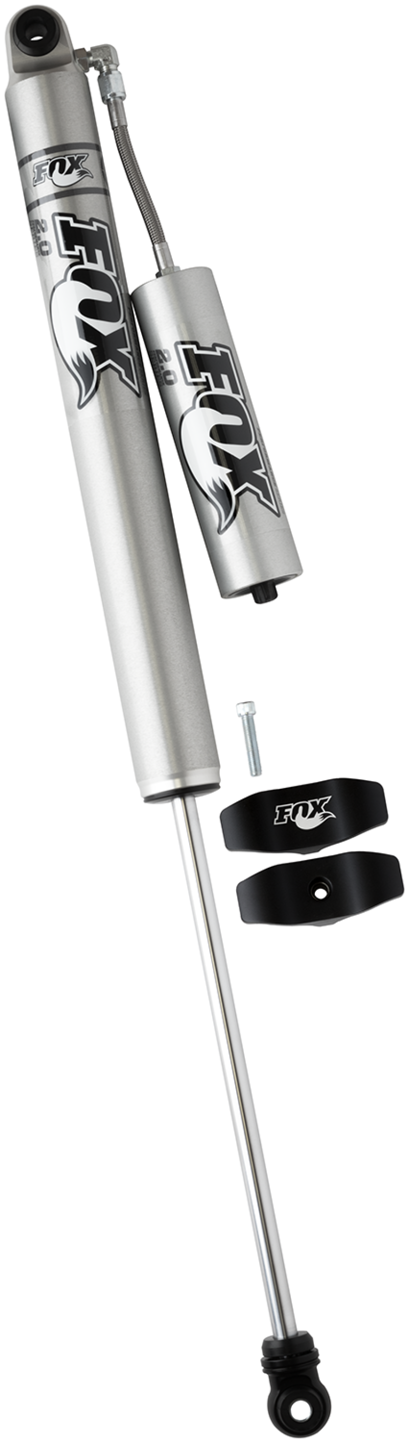 FOX 2.0 Performance Series Smooth Body Remote Reservoir Rear Shock (4-6 in. Lift), fits Ford F-250/F-350 Super Duty