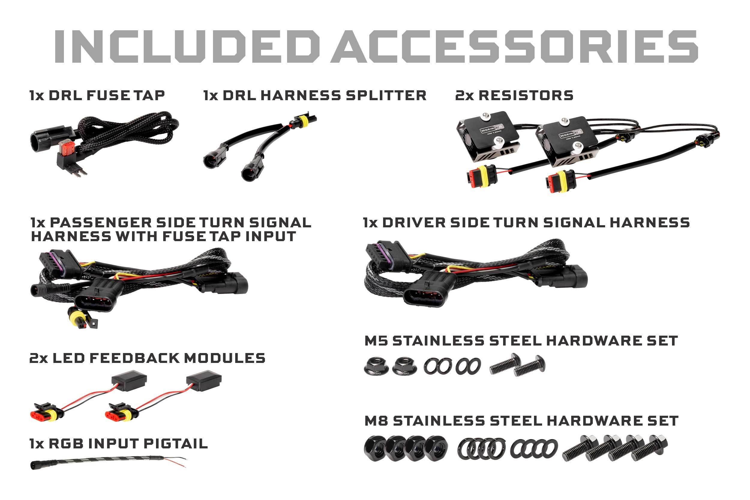 Morimoto Jeep Wrangler JL (18-26) XRGB Fender Flare Chop Kit