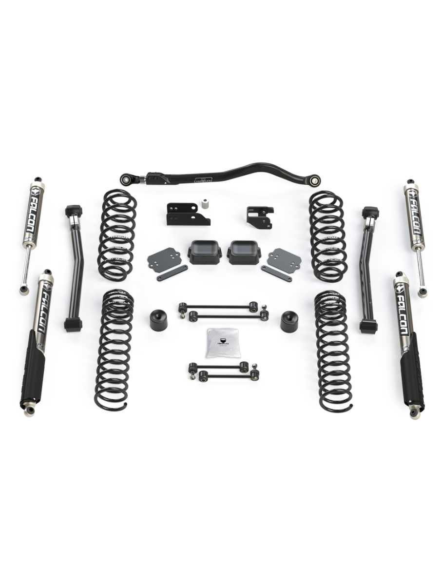 TeraFlex 2.5" Trail Select Adventure Kit W/ Falcon 2.1 Shocks JL Wrangler 2018-2026