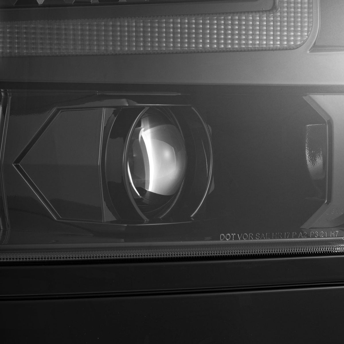 AlphaRex LUXX-Series LED Projector Headlights for Chevrolet Silverado 1500 - Alpha-Black
