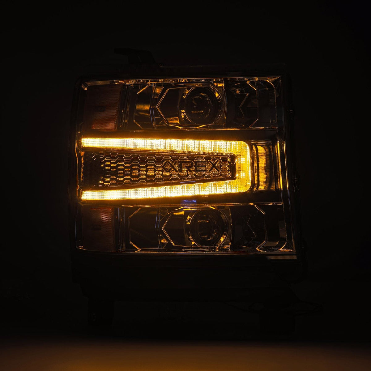 AlphaRex LUXX-Series LED Projector Headlights for Chevrolet Silverado 1500 - Chrome