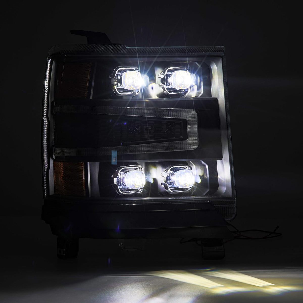 AlphaRex NOVA-Series LED Projector Headlights for Chevrolet Silverado 1500 - Black