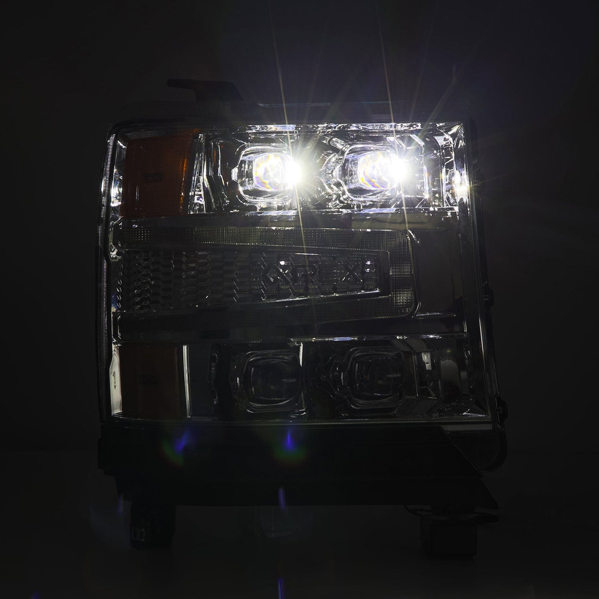 AlphaRex NOVA-Series LED Projector Headlights for Chevrolet Silverado 1500 - Chrome