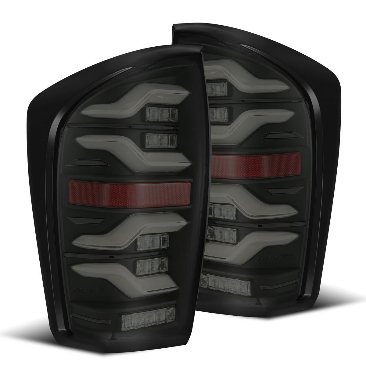 AlphaRex LUXX-Series LED Tail Lights for Toyota Tacoma - Black Smoke