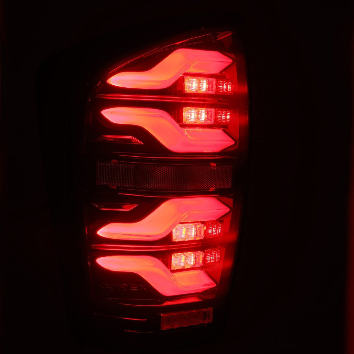 AlphaRex LUXX-Series LED Tail Lights for Toyota Tacoma - Black Red