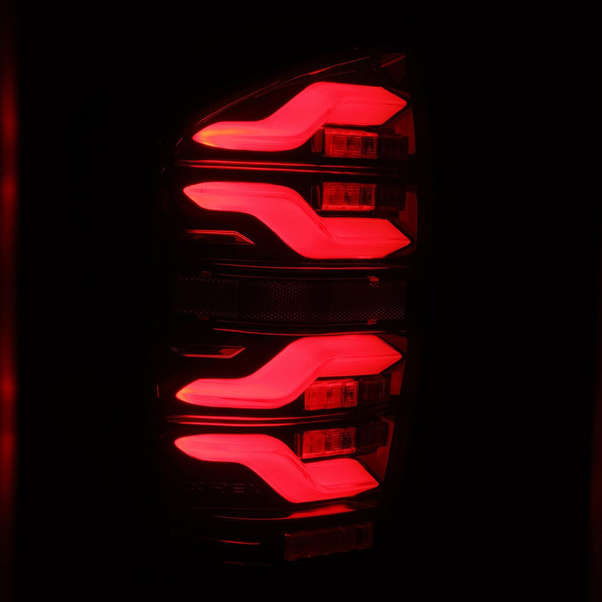 AlphaRex LUXX-Series LED Tail Lights for Toyota Tacoma - Black Red
