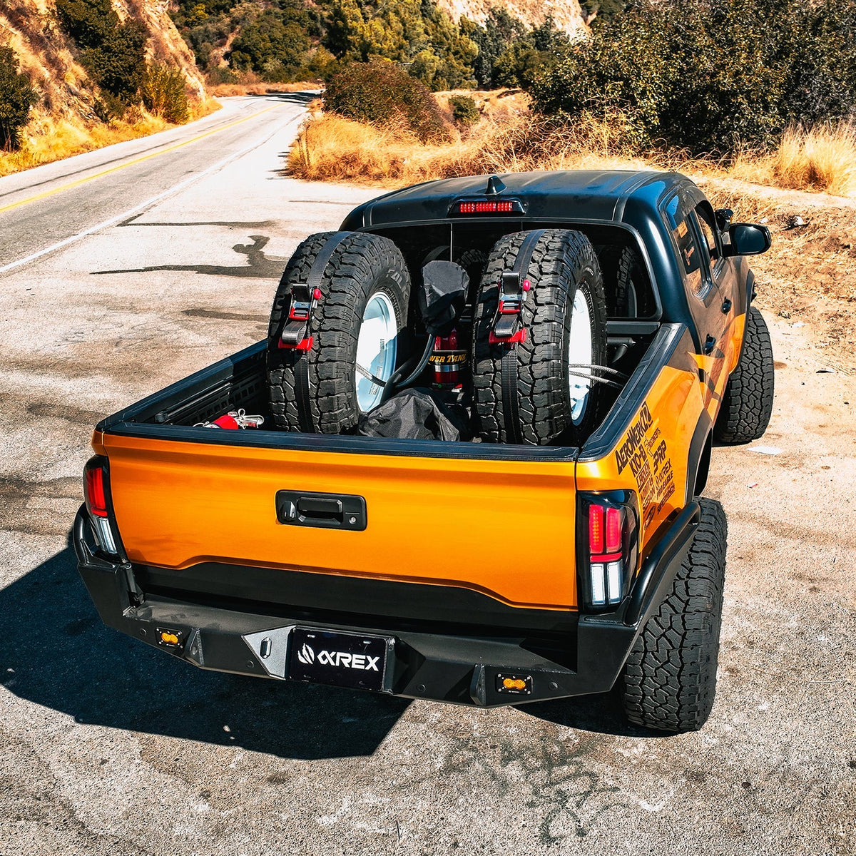 AlphaRex NOVA-Series Prismatic LED Tail Lights for Toyota Tacoma - Black Clear