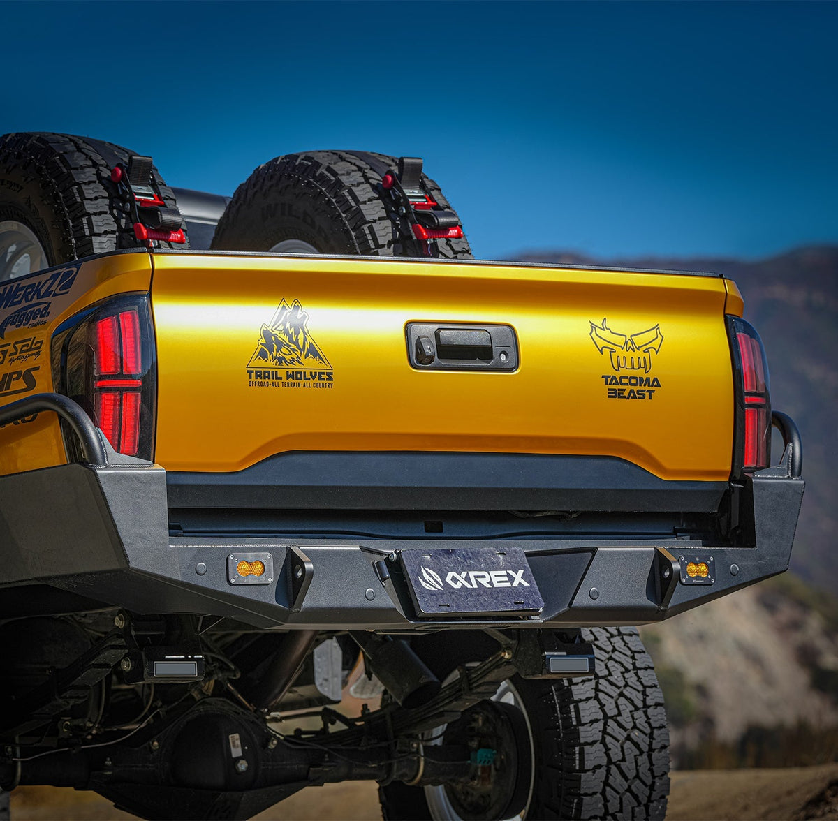 AlphaRex NOVA-Series Prismatic LED Tail Lights for Toyota Tacoma - Black Clear