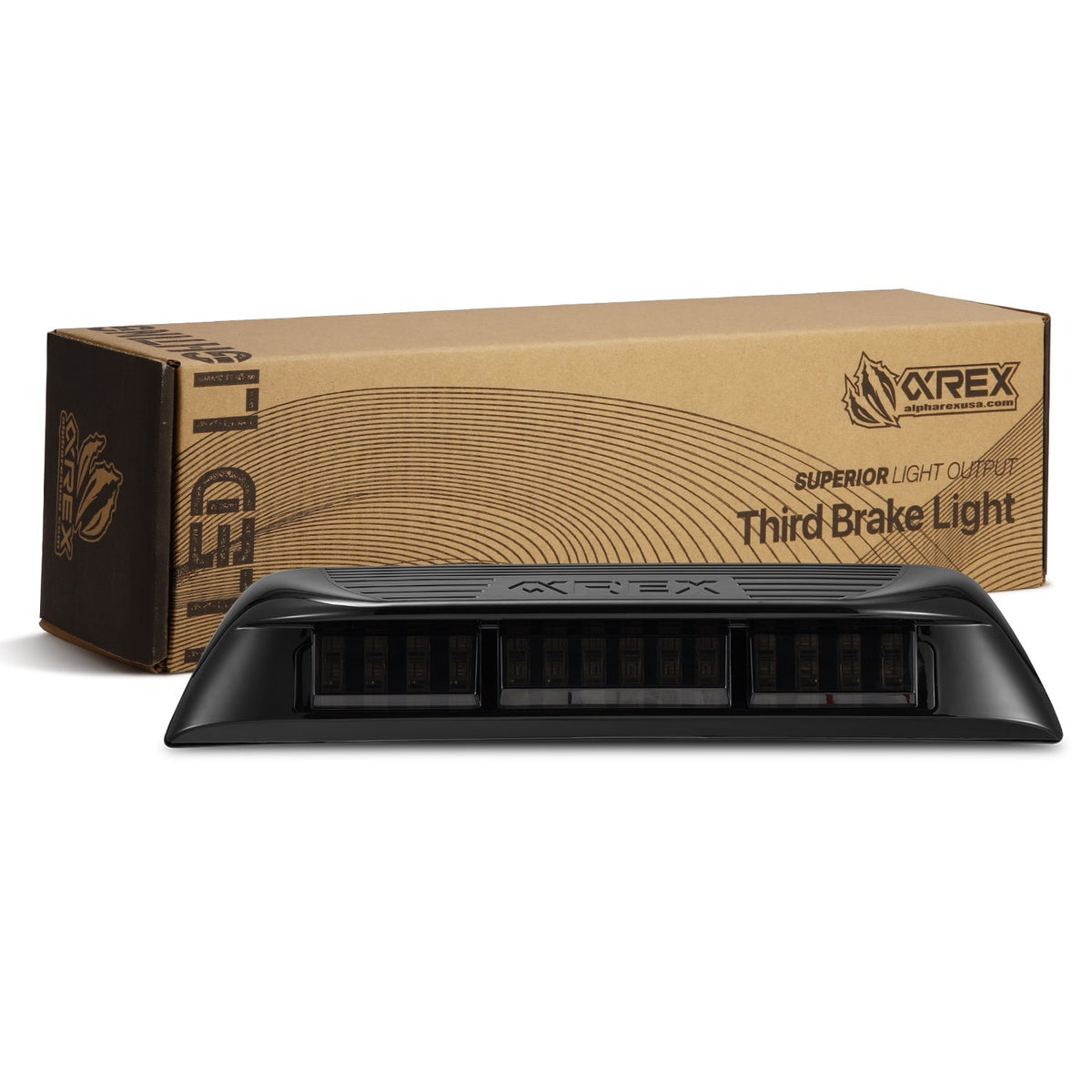 AlphaRex NOVA-Series Prismatic LED Third Brake Light (Double Cab) for Toyota Tacoma - Alpha-Black