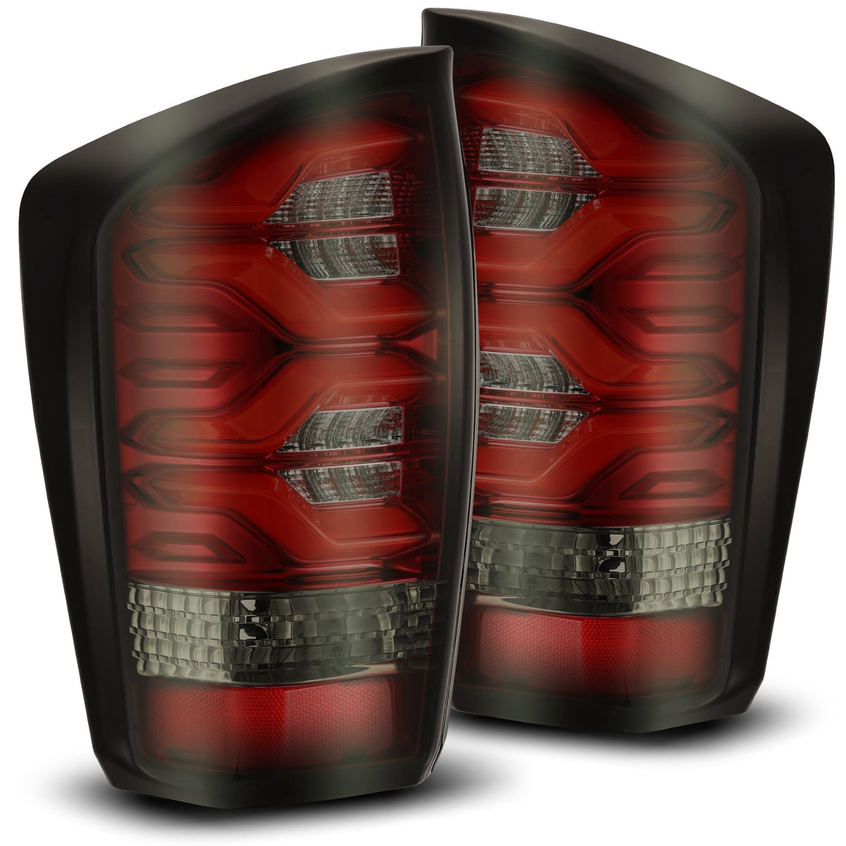 AlphaRex PRO-Series LED Tail Lights for Toyota Tacoma - Red Smoke