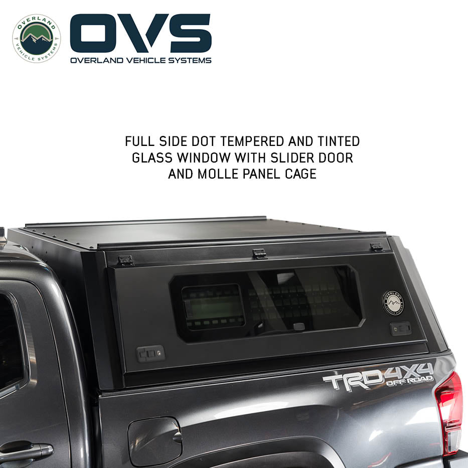 OVS Expedition PRO+ truck cap with full windows for 2016-2023 Toyota Tacoma - view 3