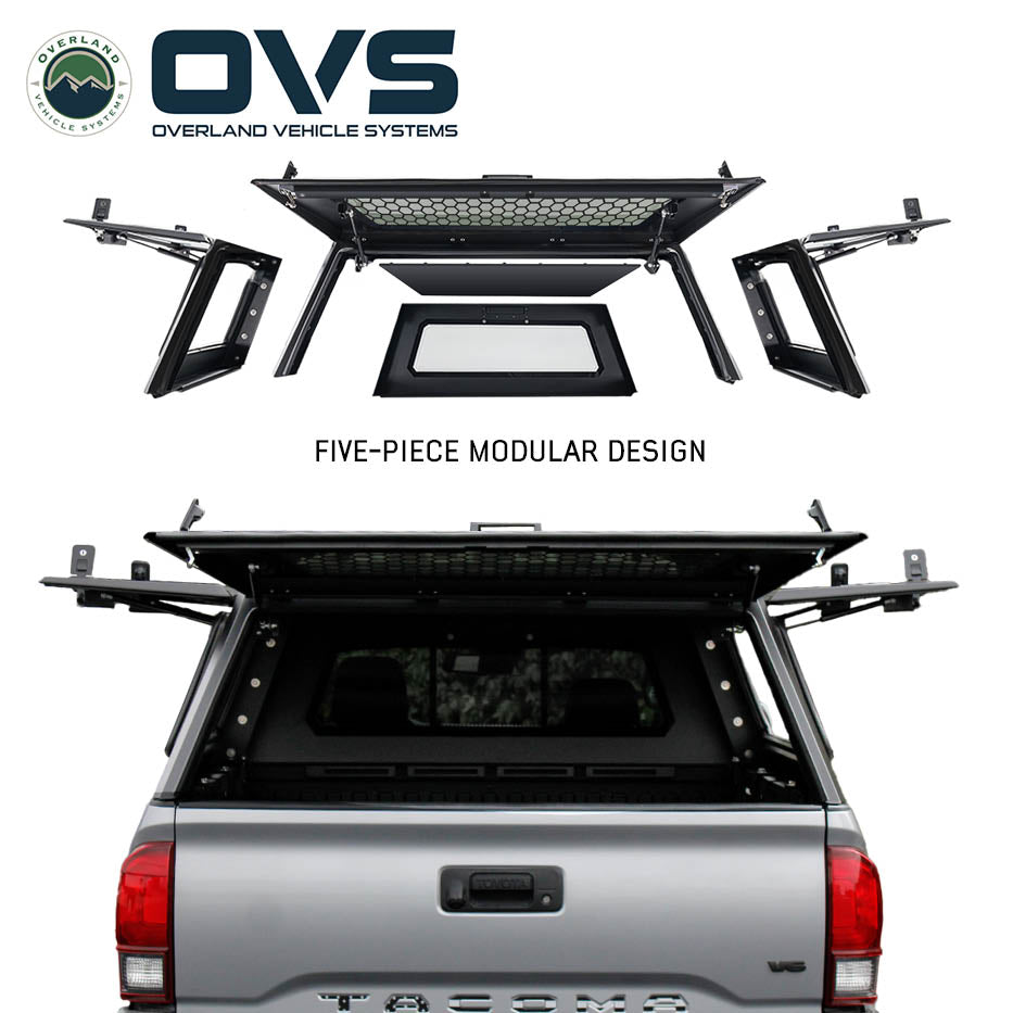 OVS Expedition PRO+ truck cap with full windows for 2016-2023 Toyota Tacoma - view 10